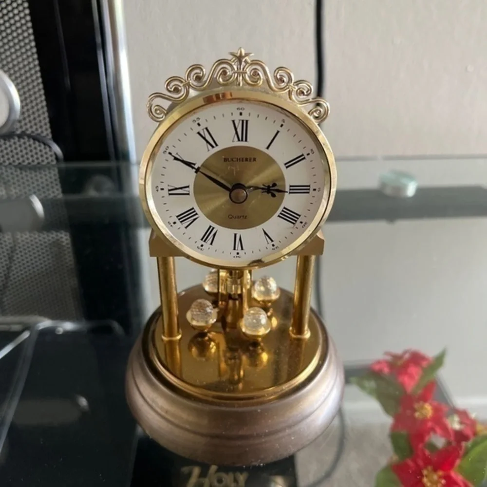 Bucherer Vintage Quartz Table Clock